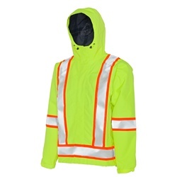 MEN'S FULL SHARE ANSI JACKET - HI-VIS YELLOW LARGE
